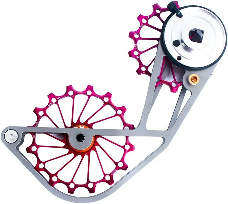 Titanium Road Cyclocross Gravel Bicycle Bike Rear Derailleur Oversized Pulley Wheel System Cage OSPW for Sram Red/Force eTap AXS 12 Speed use