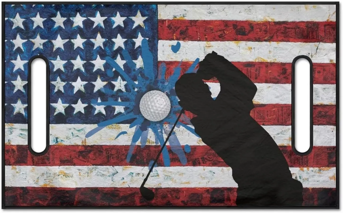 TODIYADDU American Flag Golf Balls Golf Cart Towel Seat Covers for Women Anti-hot Distinctive Golf Accessories Club Car with Armrests Easy Clean Golf Cart Towel Suitable for Sightseeing Car Club Car