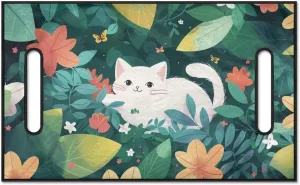 TODIYADDU Lovely Cat Golf Cart Seat Covers Tropical Leaves Golf Cart Seat Towel Blanket for Women Men Four Seasons Protective Seat Cover Machine Washable Fit for Most 2 Seat Golf Carts Club Car-1