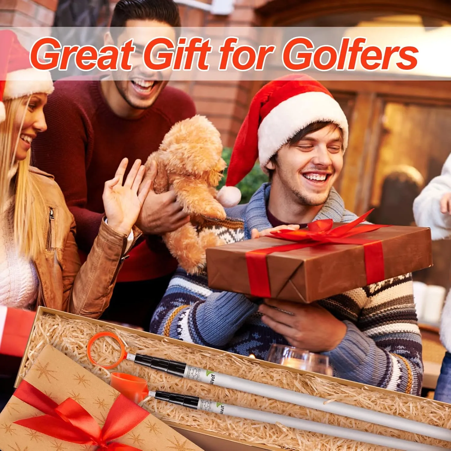 ToVii Golf Ball Retriever, 9ft 12ft 15ft 18ft Aluminum Alloy Golf Ball Retriever Telescopic for Water Golf Ball Picker Grabber Golf Accessories Golf Gift