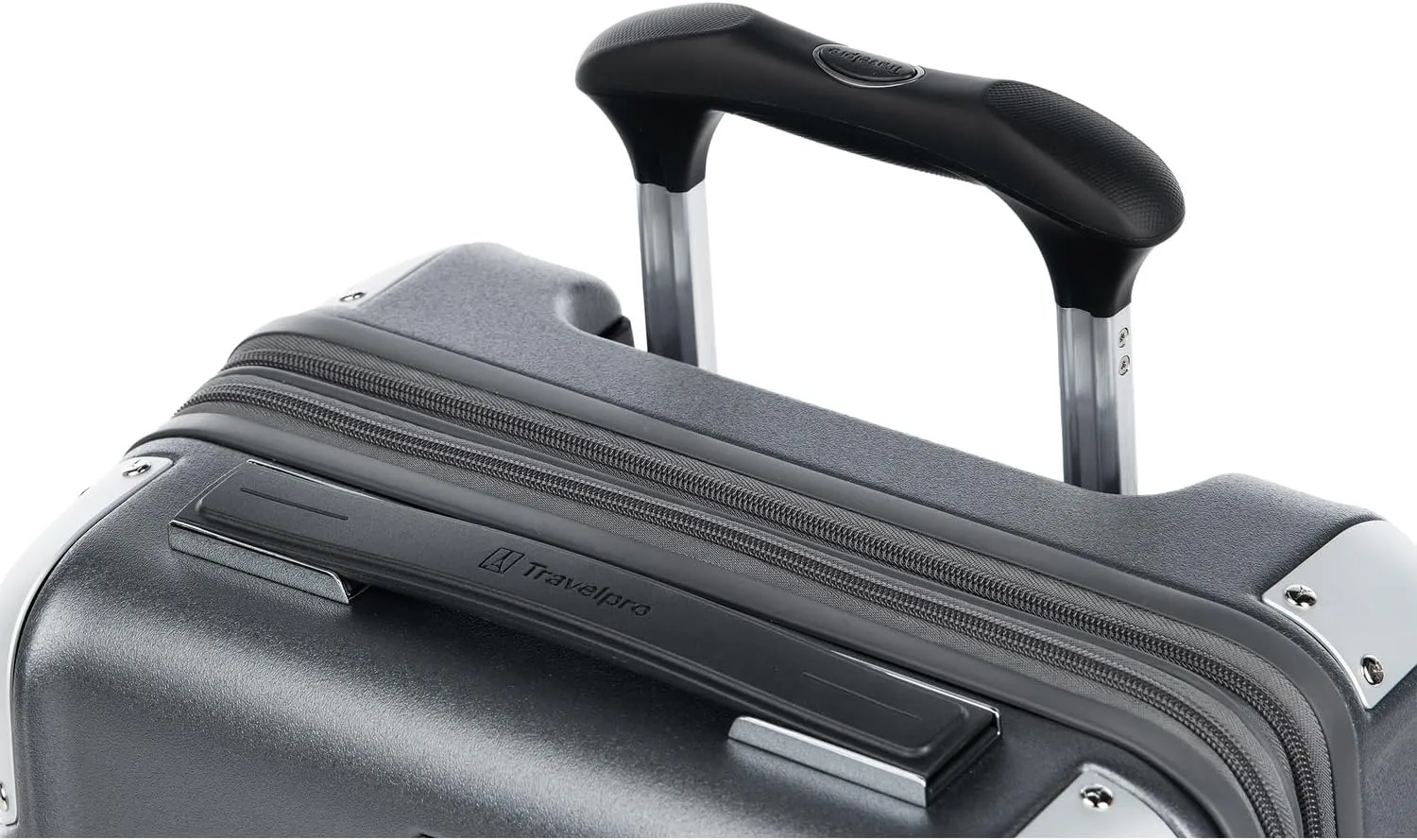 Travelpro Platinum Elite Hardside Expandable Carry on Luggage, 8 Wheel Spinner, TSA Lock, Hard Shell Polycarbonate Suitcase, Vintage Grey, Compact Carry on 20-Inch