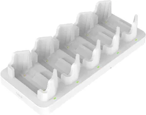 UAG Urban Armor Gear Multi-Device Charging Dock Healthcare White/Gray, 10W Fast Charging Workflow 5-Slot Case Charger Cradle for Workflow Battery Cases Compatible with iPhone 14/13/12/12 Pro/SE/8