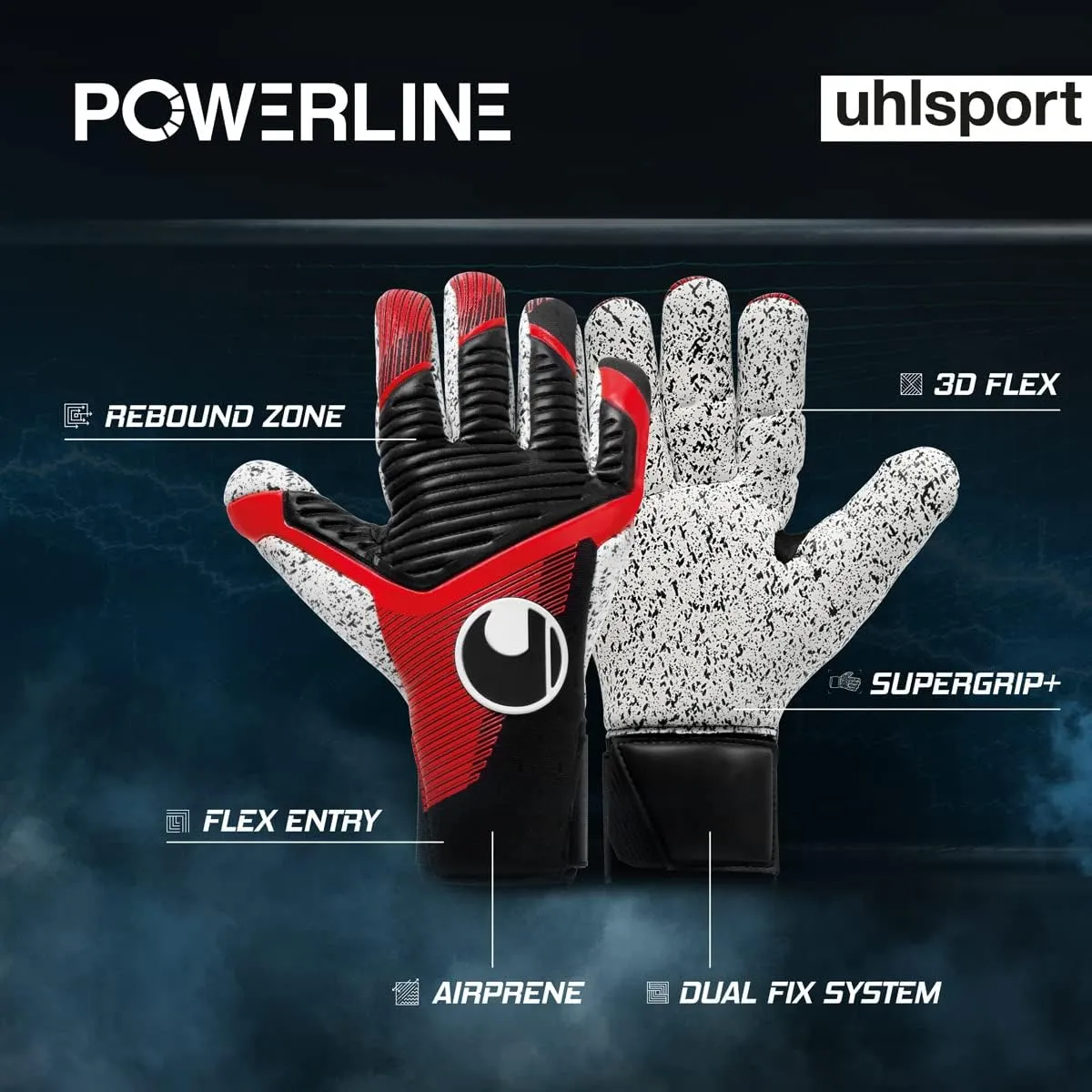 Uhlsport Powerline Supergrip  Finger Surround Goalkeeper Gloves