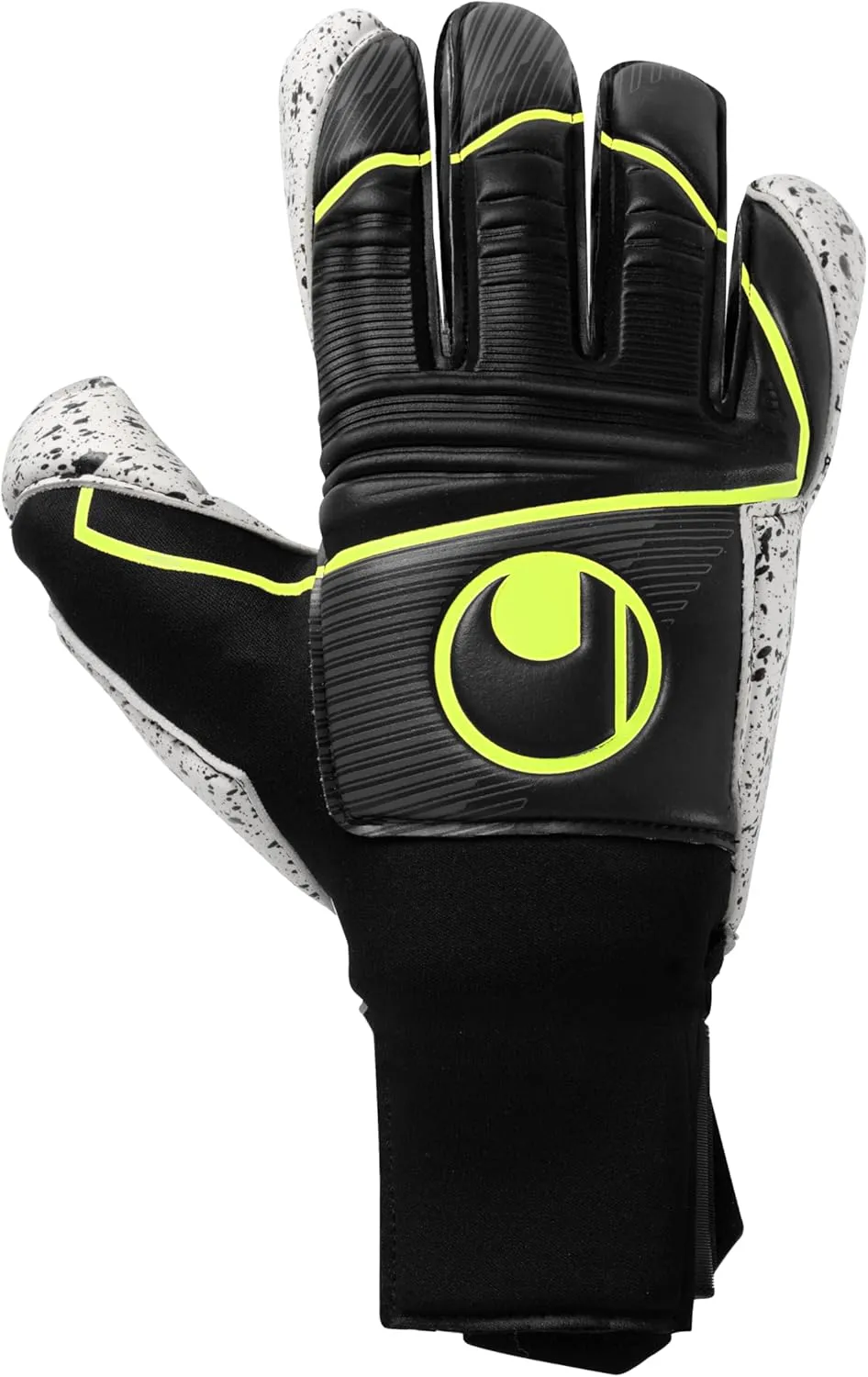 uhlsport Supergrip  Flex Frame Carbon Goalkeeper Gloves Size 9.5, Black