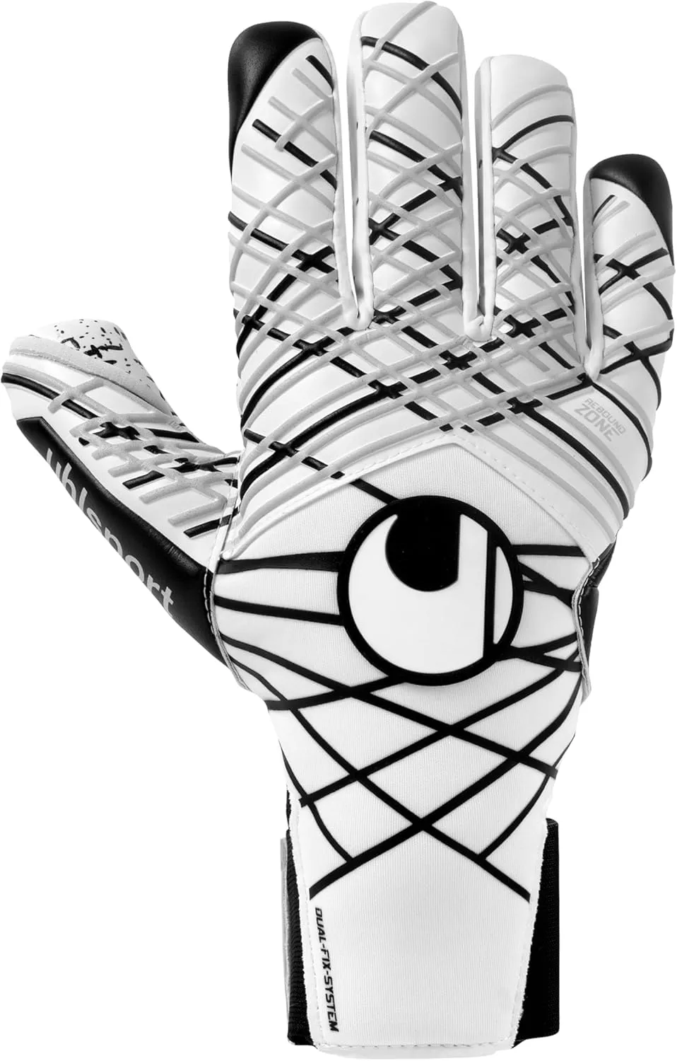 Uhlsport SUPERGRIP  HN Goalkeeper Gloves | Half Negative Cut | Super Grip All Weather Grip | Soccer Goalie Gloves