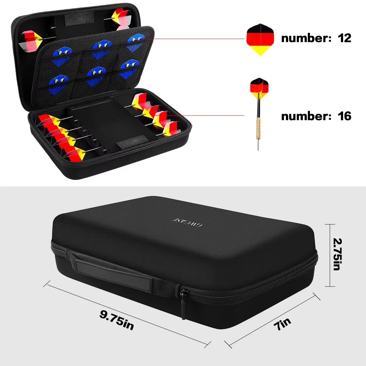 Ultimate Dart Case for Steel Tip and Soft Tip Darts