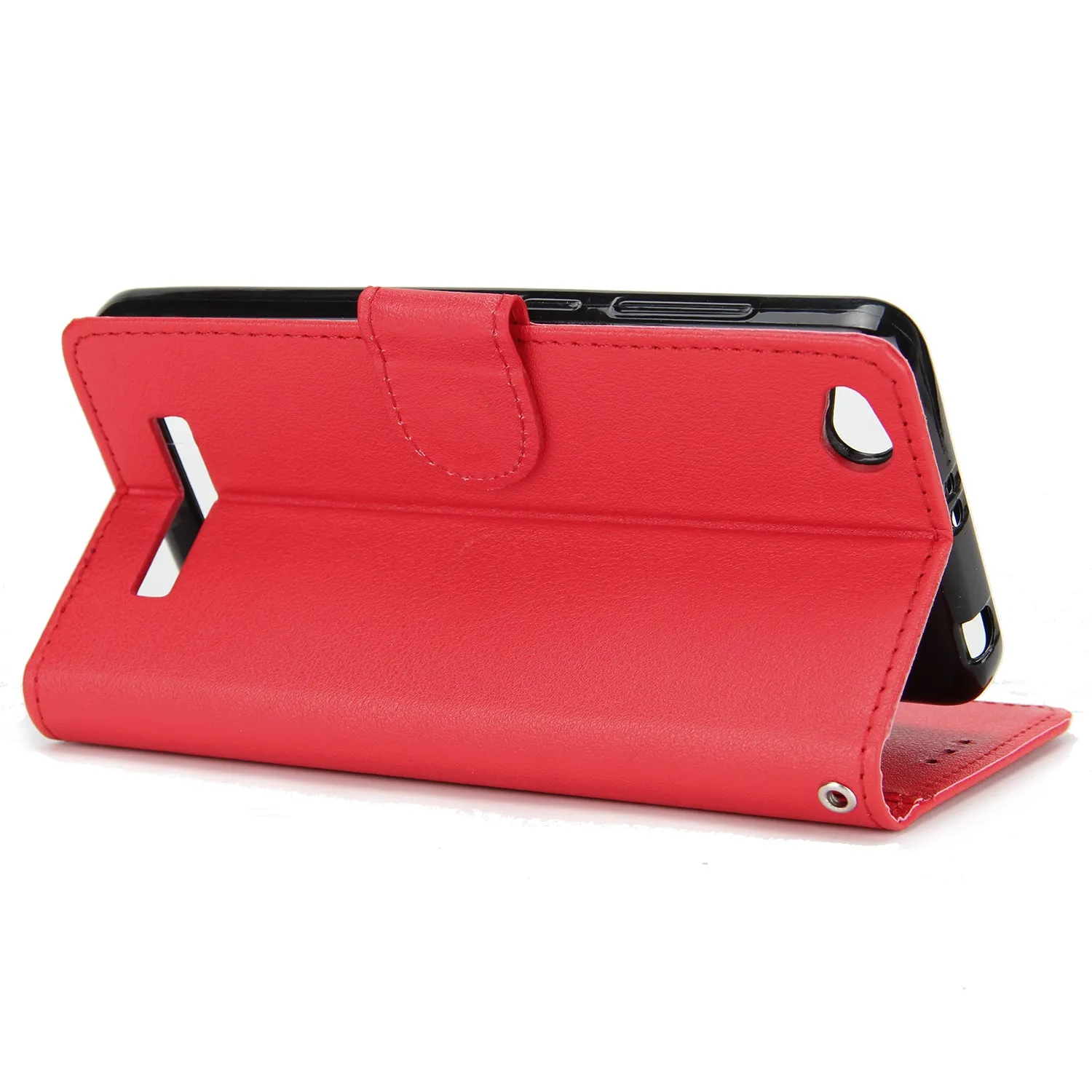 Ultra Slim Shockproof Full Protective Case with Card Wallet Slot for Xiaomi Redmi 4A black