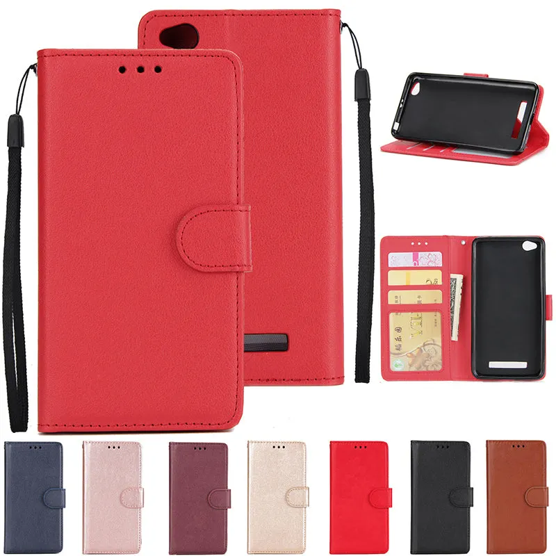 Ultra Slim Shockproof Full Protective Case with Card Wallet Slot for Xiaomi Redmi 4A black