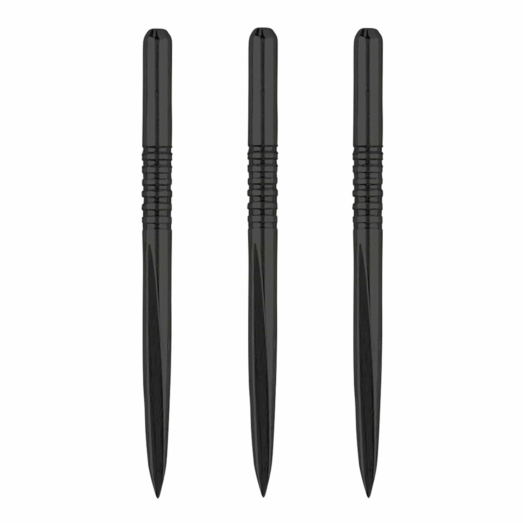 Unicorn Volute Dart Points - Steel Tip - 7 Groove - Black  - 36mm