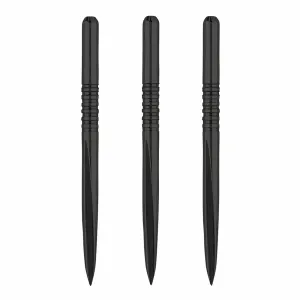 Unicorn Volute Dart Points - Steel Tip - 7 Groove - Black  - 36mm