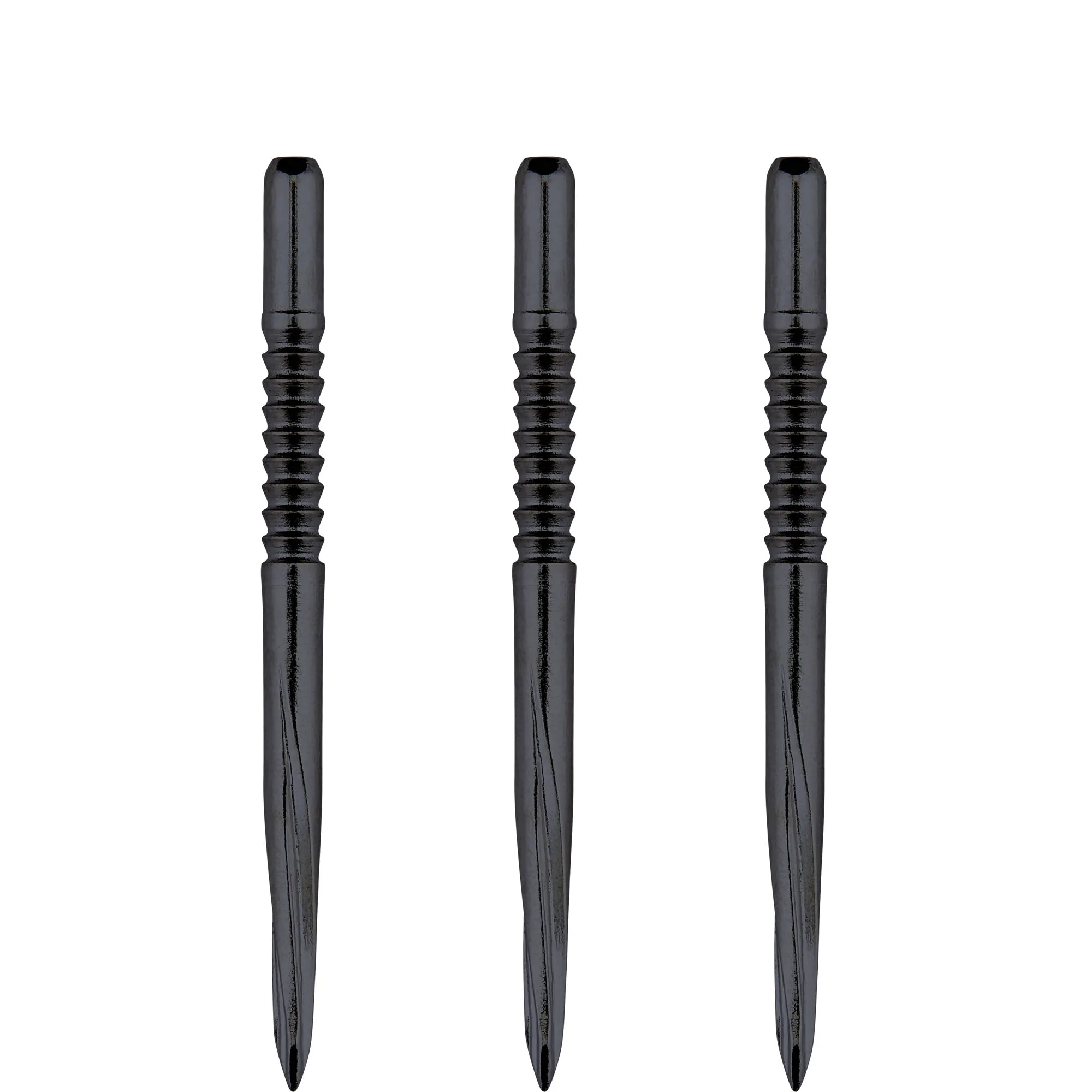 Unicorn Volute Dart Points - Steel Tip - Shark Fin - Black