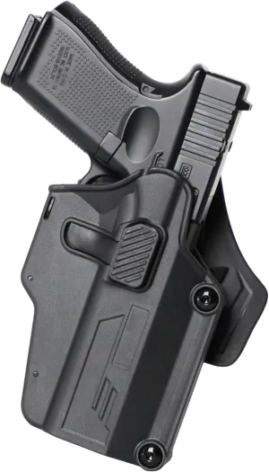 Universal OWB Holster Compatible for Glock|Sig Sauer|CZ|Ruger|Smith & Wesson|1911|Taurus|Springfield Armory|Beretta etc 80  Pistols，360°Adjustable Paddle,Index Finer Released - Right Hand