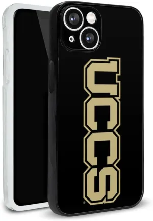 University of Colorado - Colorado Springs UCCS Mountain Lions Primary Logo Protective Slim Fit Plastic Bumper Case Fits Apple iPhone 15