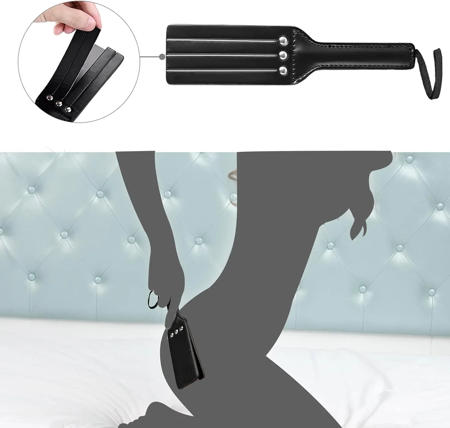 UTIMI Bondage for Sex 11 Pcs BDSM Leather Bondage Sets Restraint Kits for Women and Couples