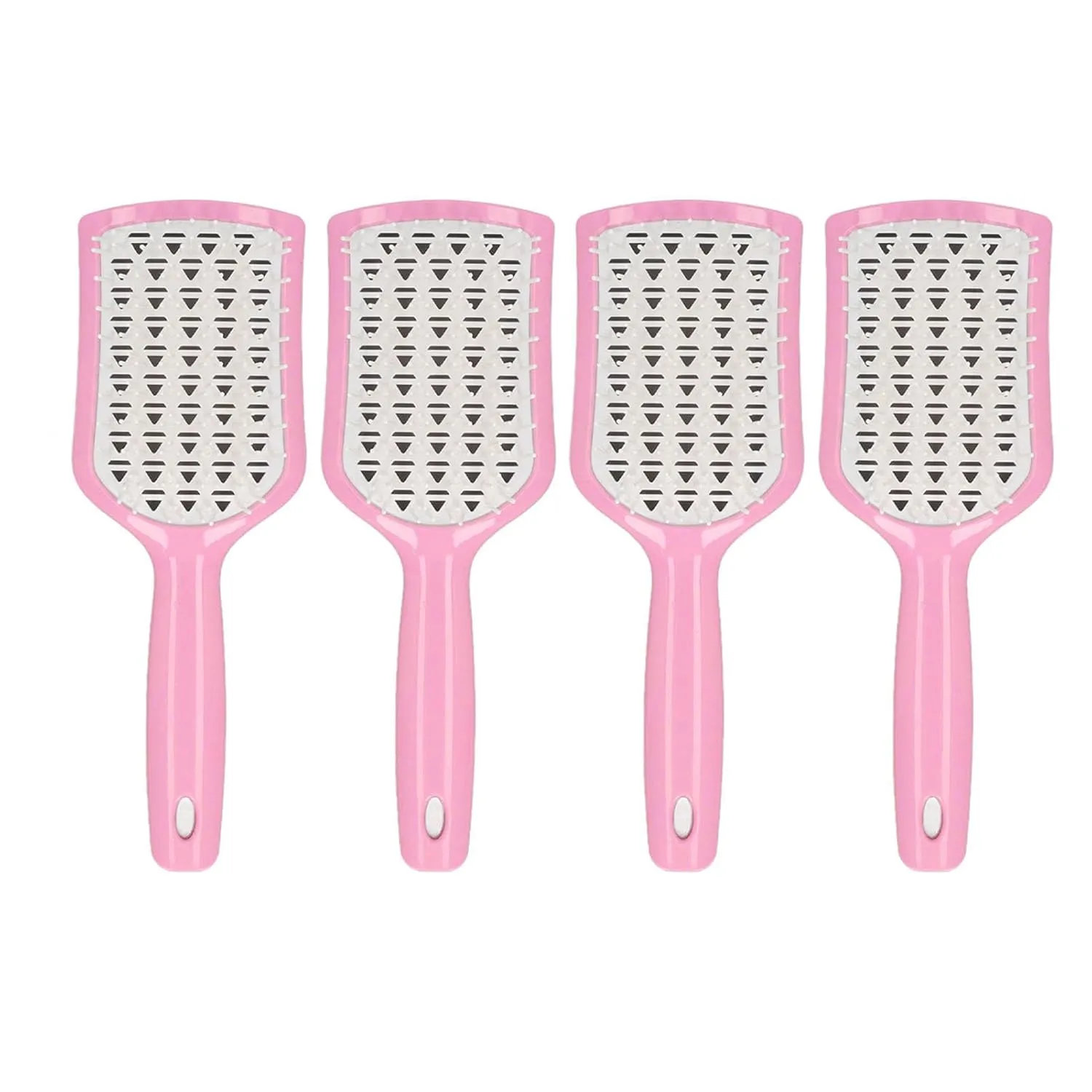 Vented Hair Brush Multi Set | Faster Blow Drying & Scalp Massage | Detangling Paddle Brush for Thick/Curly/Straight Hair | Support Hair Wellness, Ergonomic Handle