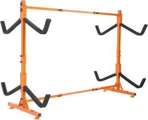 VEVOR Freestanding Kayak Storage Rack, Kayak Stand for 2 or 4 Kayak Canoe Paddleboard, Heavy-Duty Steel Kayak Hanger Holder with Padded Arms and Adjustable Width,for Indoor Outdoor Garage