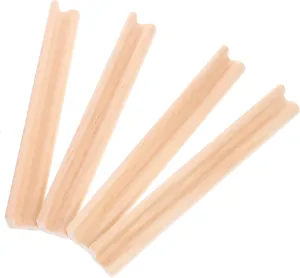 VICASKY 20pcs Wooden Alphabet Bases Holders Lightweight Wooden Stand for English Letter Display Fun for Games Crafts for Organizing