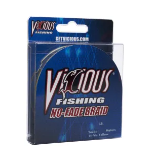 Vicious No-Fade Yellow Braid - 60 Lb Test