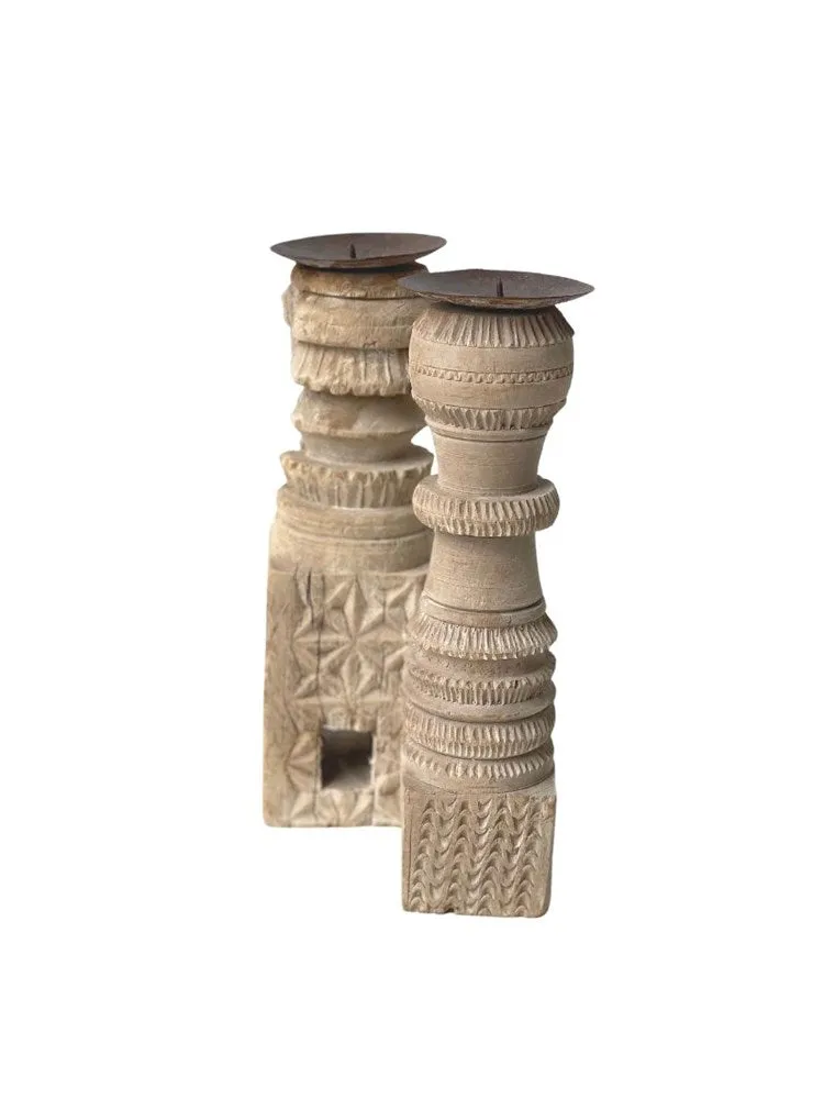 Vintage Indian Candle Stand - 11