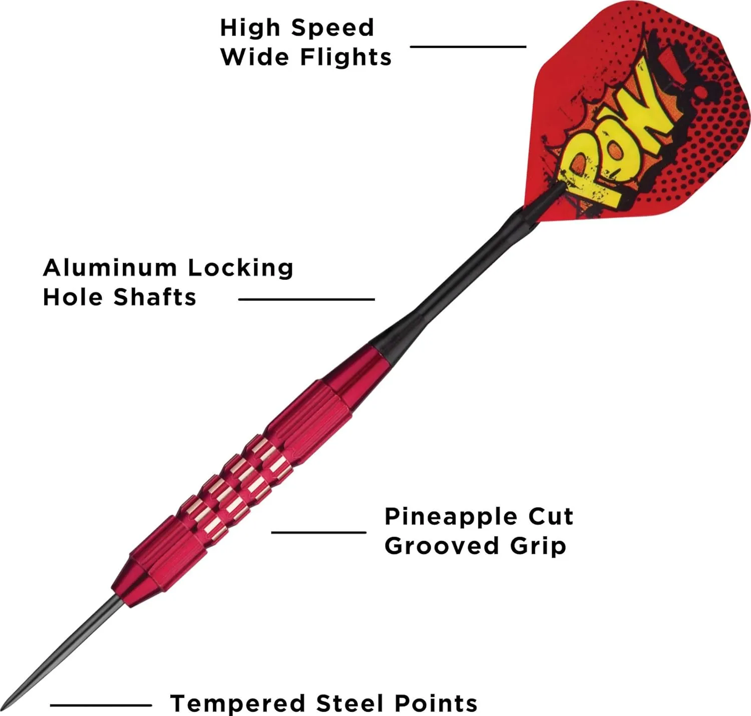 Viper Comix Steel Tip Darts, 22 Grams