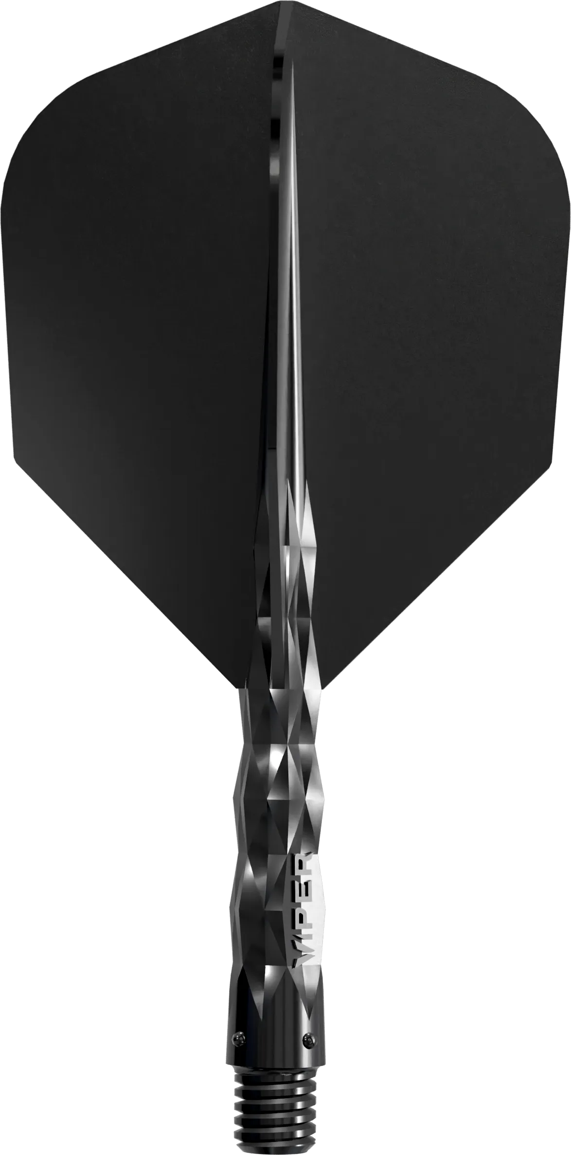 Viper Diamond Core Dart Flights - Moulded Flights & Shaft - Standard - Black