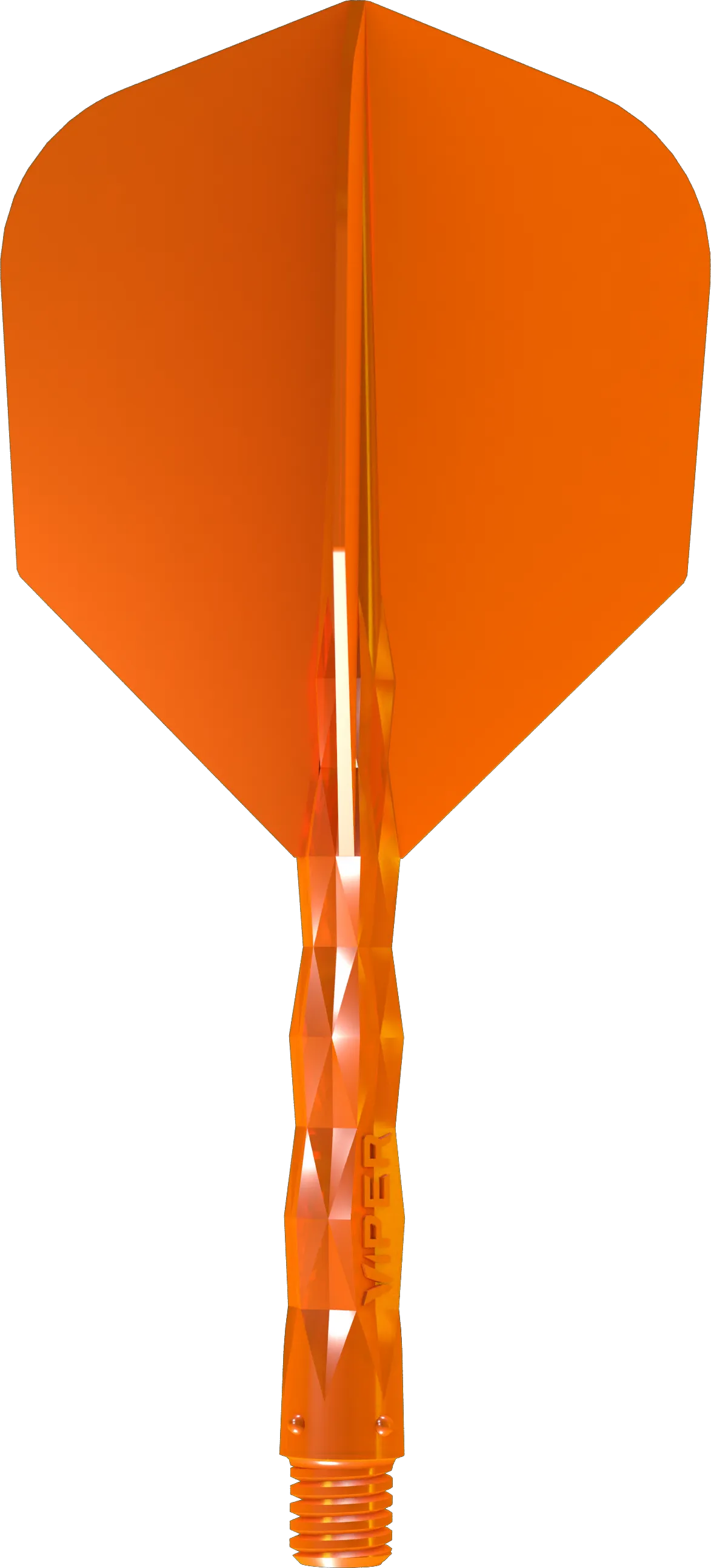 Viper Diamond Core Dart Flights - Moulded Flights & Shaft - Standard - Neon Orange