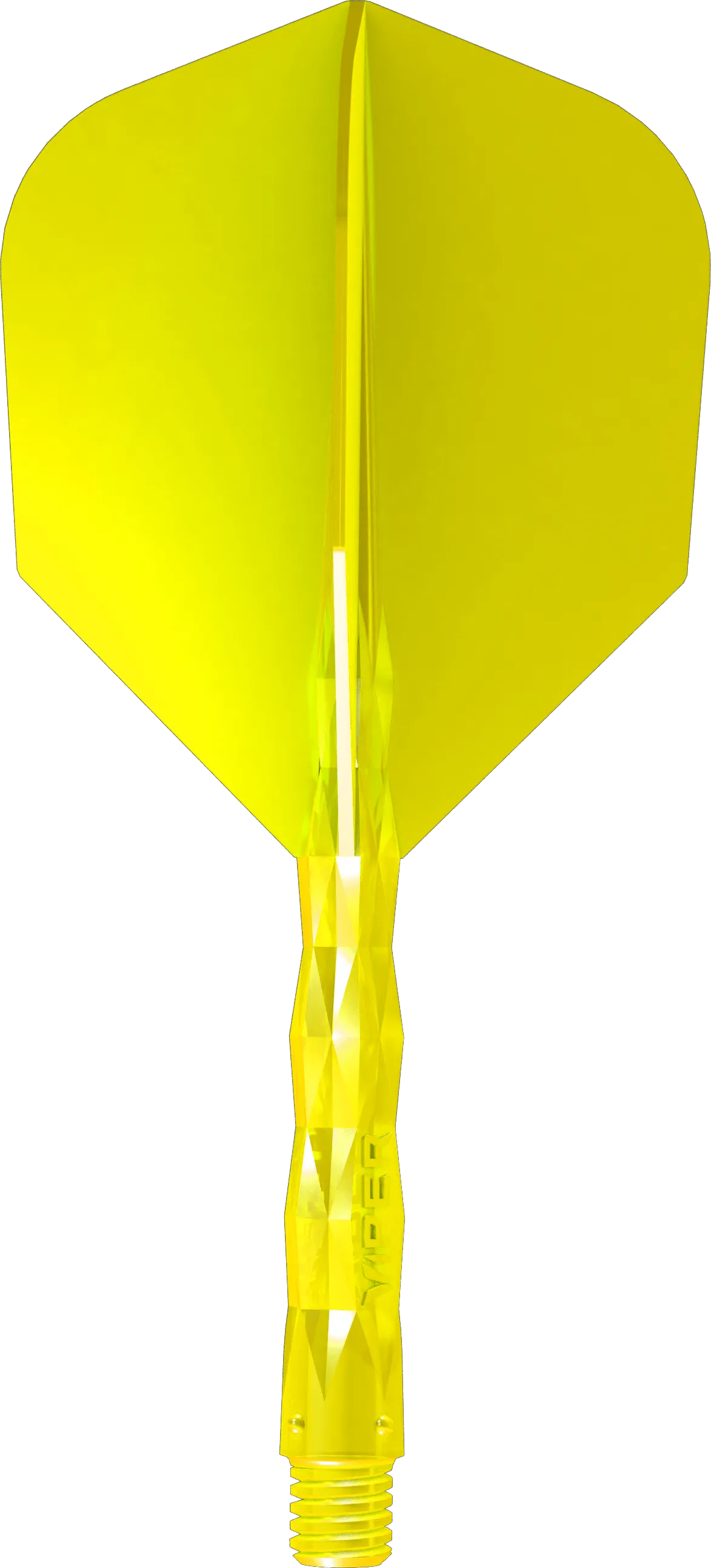 Viper Diamond Core Dart Flights - Moulded Flights & Shaft - Standard - Neon Yellow