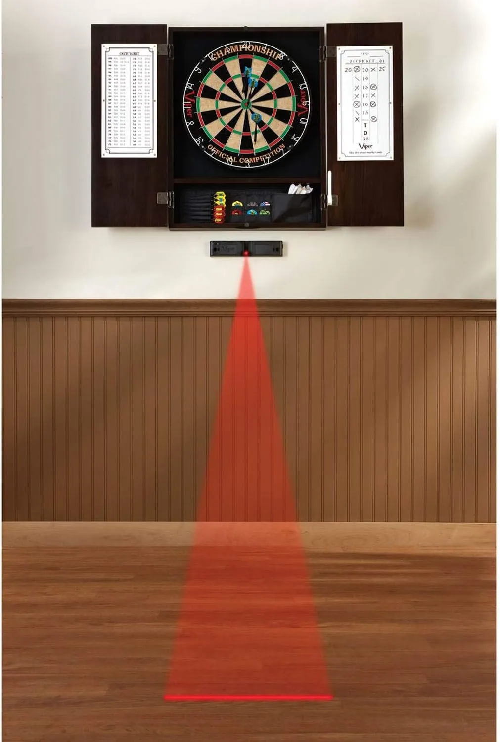 Viper Laser Throw Line Markers – Battery-Operated Precision Oche Lights in Multiple Styles