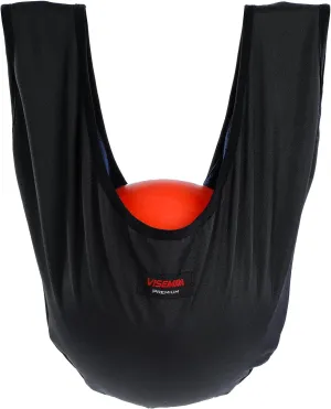 VISEMAN Bowling Polisher Bag Improved, Bowling Ball Cleaner Seesaw Thickened, 2-Layer Ball Carrier Towel Bag, Black