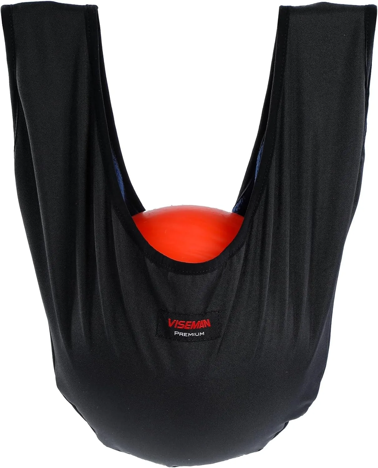 VISEMAN Bowling Polisher Bag Improved, Bowling Ball Cleaner Seesaw Thickened, 2-Layer Ball Carrier Towel Bag, Black