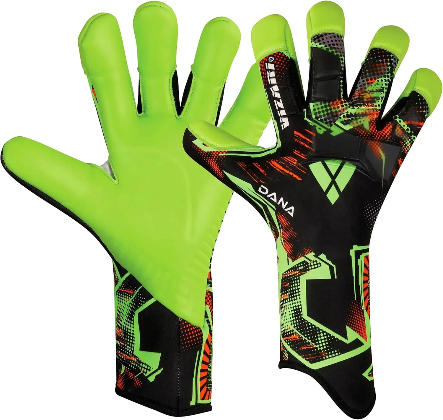 Vizari Soccer Goalkeeper Gloves | Pro Goalie Gloves for Kids, Youth & Adults | Finger Protection | Durable Grip | All-Weather