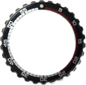 Vostok Dark Night Bezel for Amphibia & Komandirskie Stainless Steel Replacement Bezel Amphibia   Aluminium Insert, Black