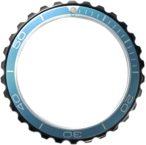 Vostok Dark Night Bezel for Amphibia & Komandirskie Stainless Steel Replacement Bezel Amphibia   Aluminium Insert, Black