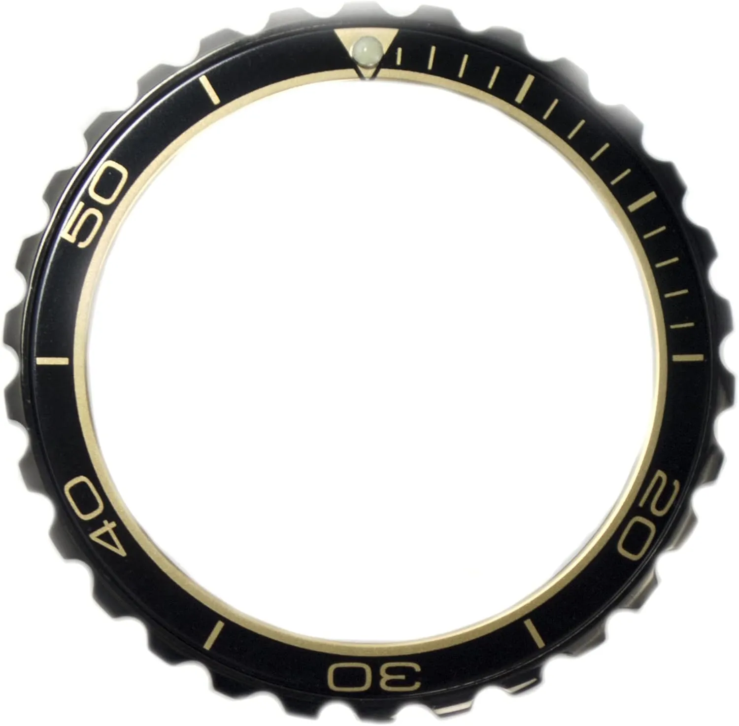 Vostok Dark Night Bezel for Amphibia & Komandirskie Stainless Steel Replacement Bezel Amphibia   Aluminium Insert, Black