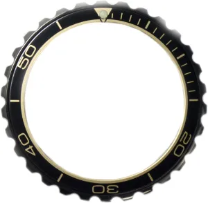 Vostok Dark Night Bezel for Amphibia & Komandirskie Stainless Steel Replacement Bezel Amphibia   Aluminium Insert, Black