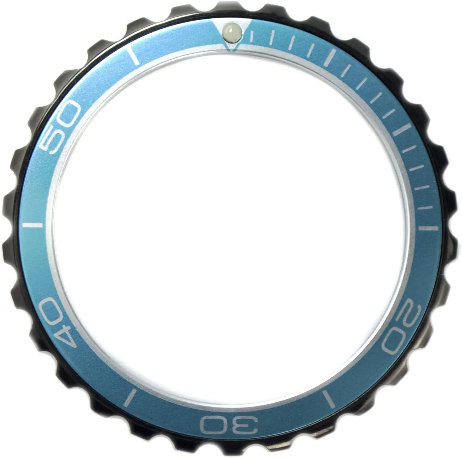 Vostok Dark Night Bezel for Amphibia & Komandirskie Stainless Steel Replacement Bezel Amphibia   Aluminium Insert, Black