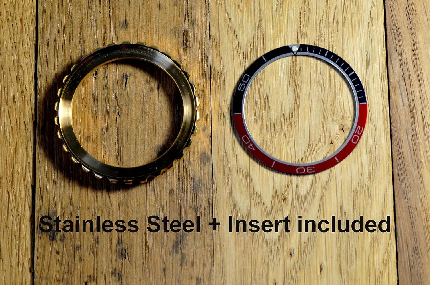 Vostok Gold Bezel for Amphibia & Komandirskie Stainless Steel Replacement Bezel Amphibia   Aluminium Insert