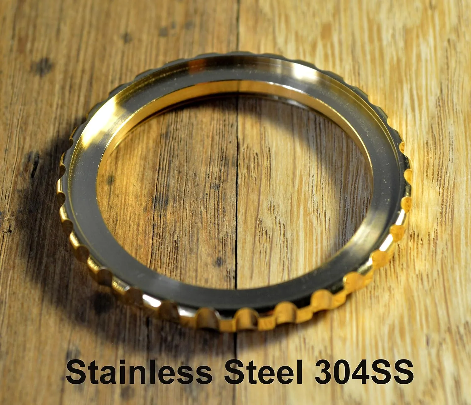 Vostok Gold Bezel for Amphibia & Komandirskie Stainless Steel Replacement Bezel Amphibia   Aluminium Insert