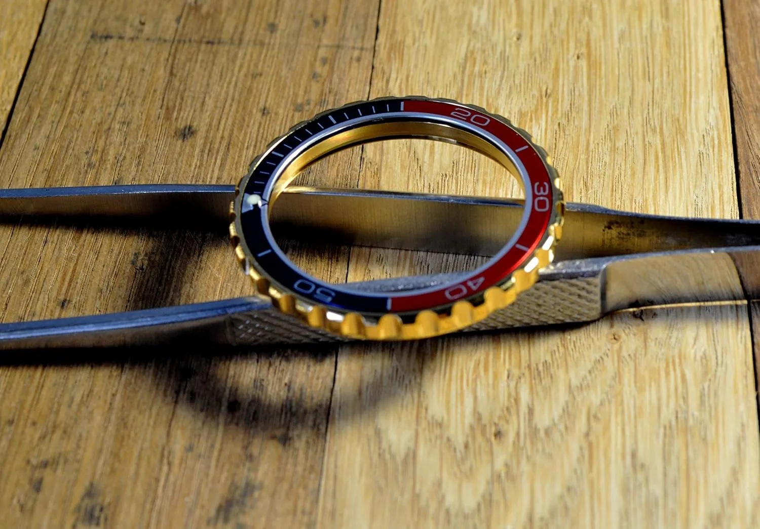 Vostok Gold Bezel for Amphibia & Komandirskie Stainless Steel Replacement Bezel Amphibia   Aluminium Insert