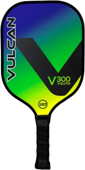 Vulcan | V300 Youth Pickleball Paddle | Polypropylene Core - Fiberglass Surface | USAP Approved | Multiple Colors
