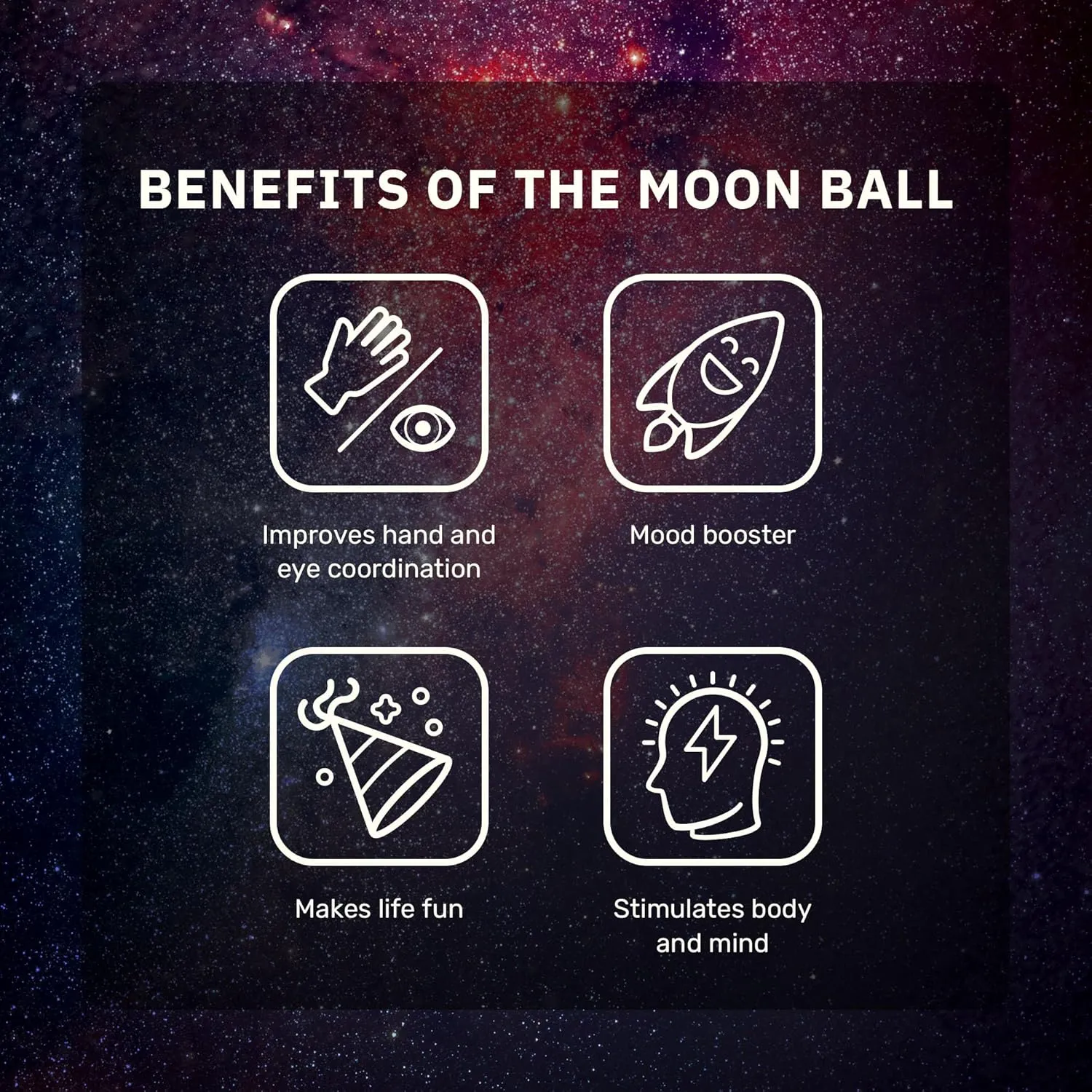 Waboba The Original Moon Ball - Hyper Bouncy Ball - All Ages Extreme Bounce and Fun - Perfect for Active Play and Outdoor Games