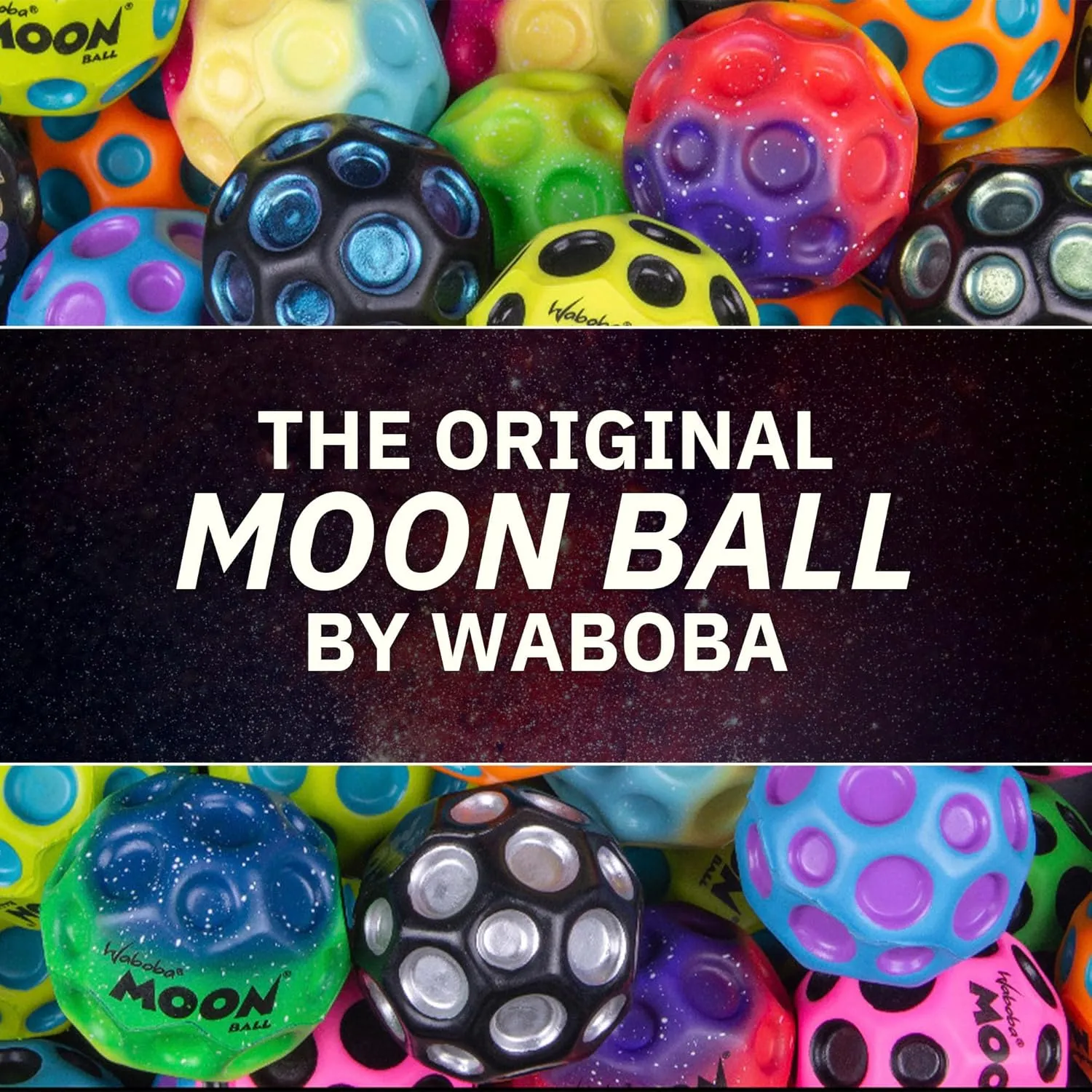 Waboba The Original Moon Ball - Hyper Bouncy Ball - All Ages Extreme Bounce and Fun - Perfect for Active Play and Outdoor Games