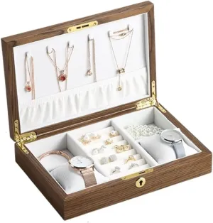 Watch Roll Watch Case Watch Stand Watch Box Watch Box Large Wood Jewelry Box Wooden Necklace Ring Earring Watch Organizer Jewellery Storage Case Watch Winder Watch Organ