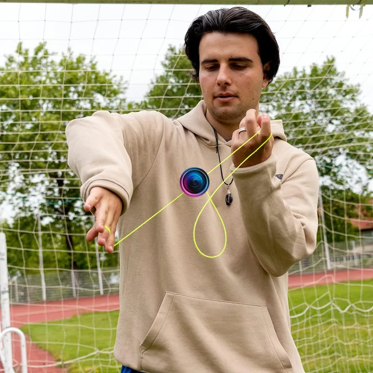 WATIEOBOO yoyo M18 Professional Metal Trick Yoyo Responsive & Unresponsive yoyos for Kids 8-12 and Adults yoyo, with Bearing Kit, 10 Strings, Case & Gloves 6061 Aluminum Alloy yo-yo