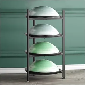 WDJBPSH 4/5 - Tier Exercise Ball Storage Rack, Upright Commercia Yoga Balls Organizer for Bosu Slam Bowling Medicine Balls, Home Gym/Yoga Studios/Office/Fitness Club/Space Saving