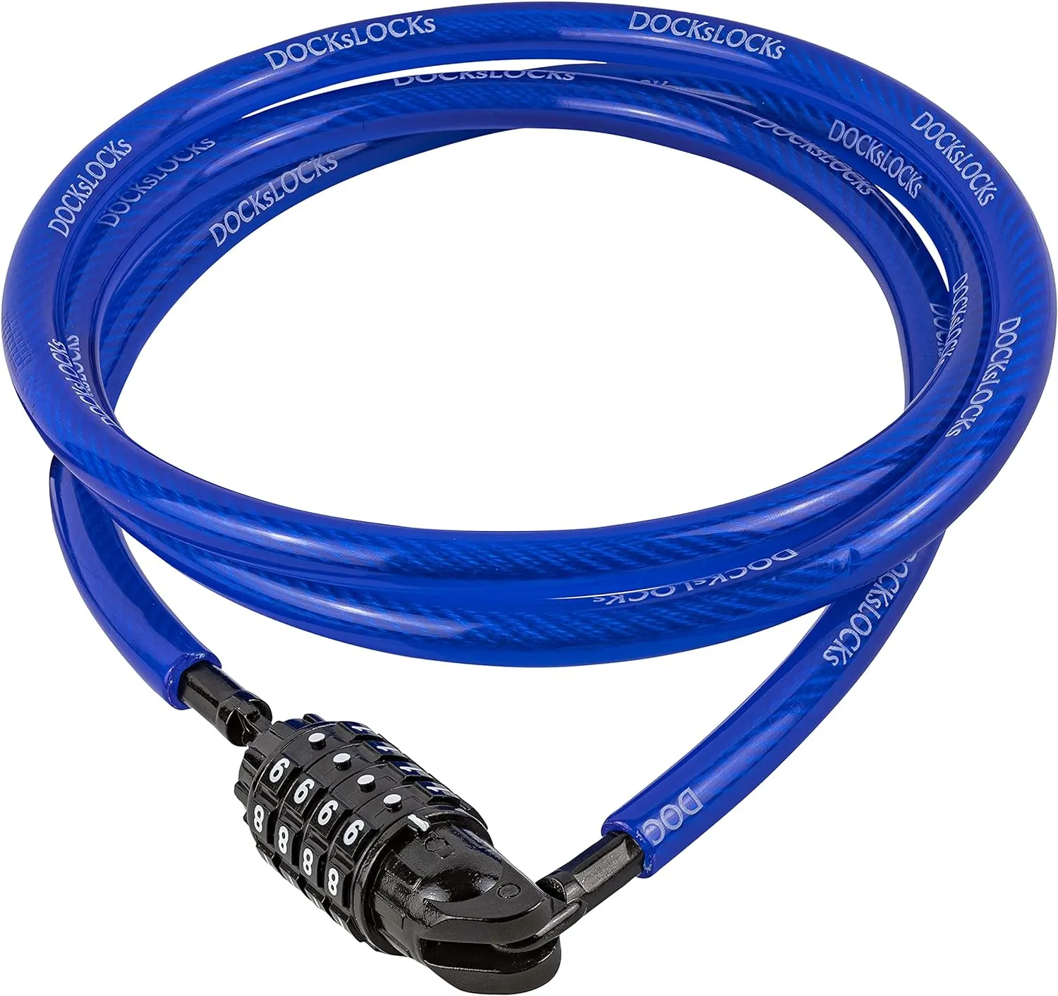 Weatherproof Straight Security Cable Lock (5ft to 25ft Lengths) with Resettable Combination, Anti-Theft Protection for Kayak, Bike, Paddleboard, Scooter, Equipment, Bicycles and More 5ft