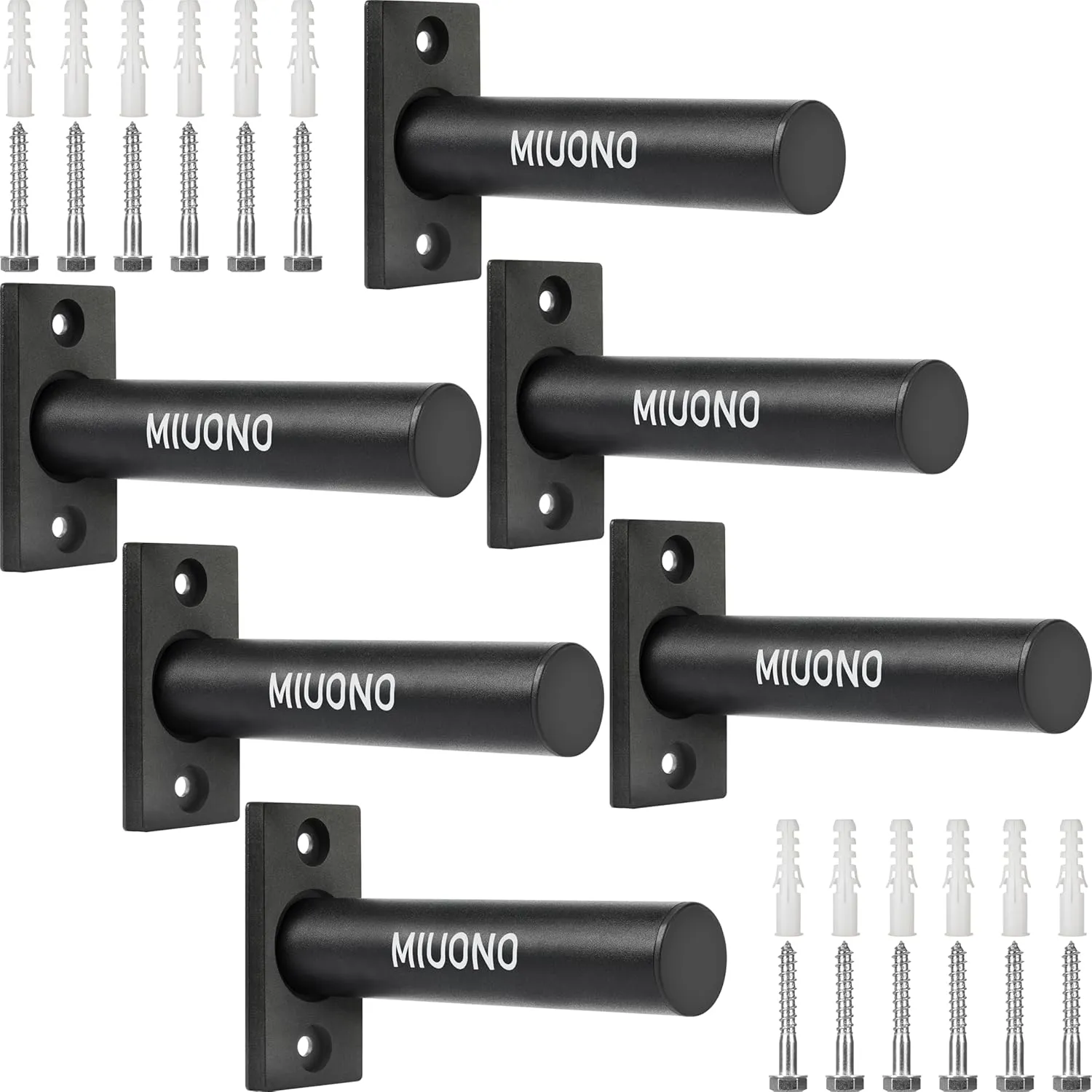 Weight Plate Holder, 6 Pack Weight Plate Rack, Fit for 2 Inch Olympic Plate Storage Home Gym