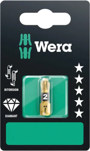 Wera 05073337001 855/1 BDC SB bits, PZ 2 x 25 mm