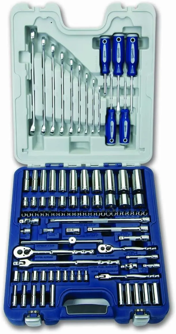 Williams 50611 1/4-Inch and 3/8-Inch Drive Master Socket and Tool Set, 95-Piece