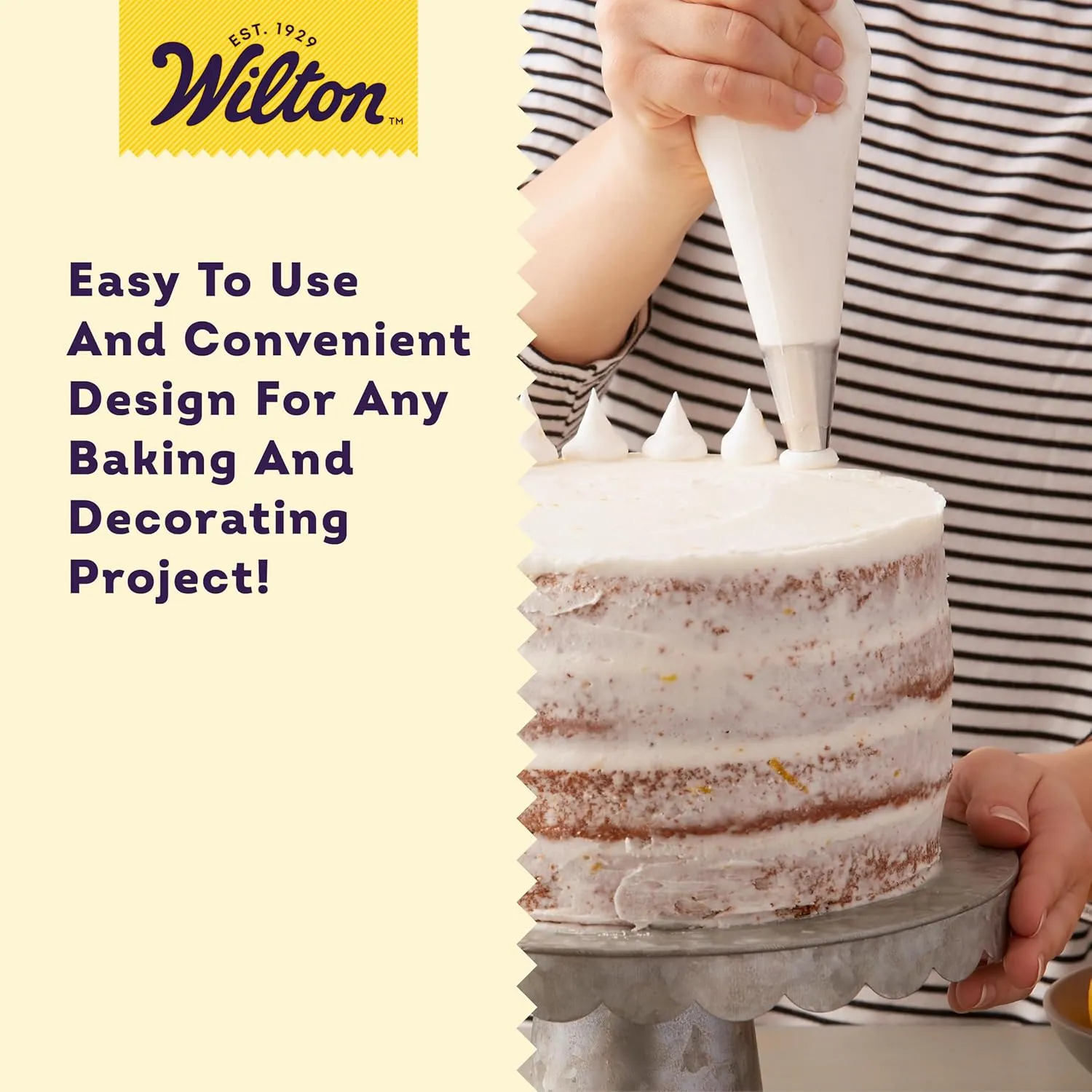 Wilton Disposable Decorating Bags for Piping Icing & Cake Decorating, Perfect for Baking Creations, 100-Count, Packaging May Vary